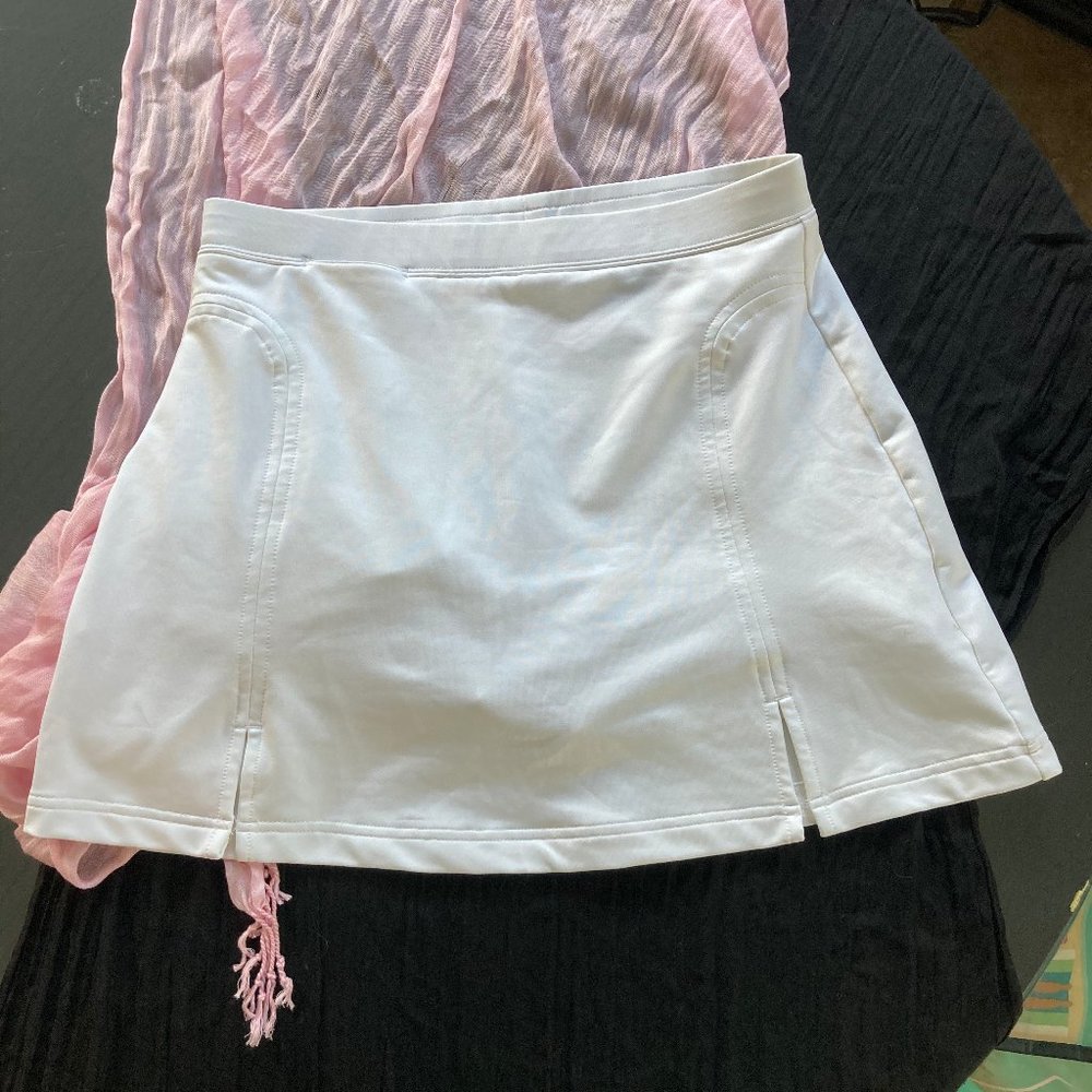 Adidas White ClimaCool Skort Athletic Tennis Golf